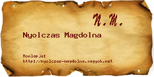 Nyolczas Magdolna névjegykártya