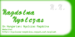 magdolna nyolczas business card